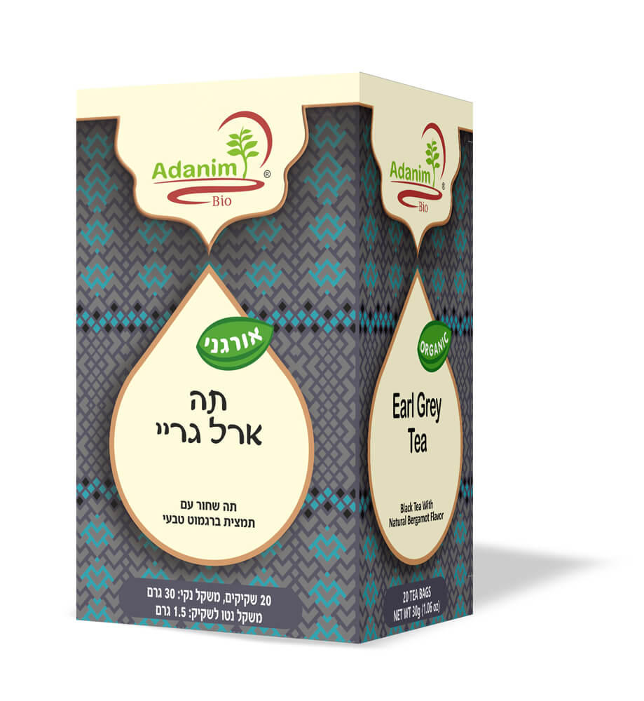 תה ארל גריי אורגני - תה עדנים
